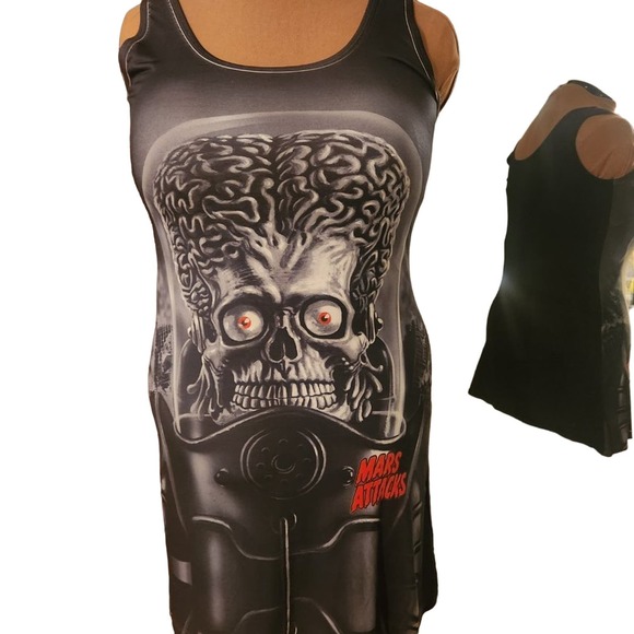 Kreepsville 666 Tank Dress Mars Attacks Grim Grin  Size XXL - Picture 3 of 6